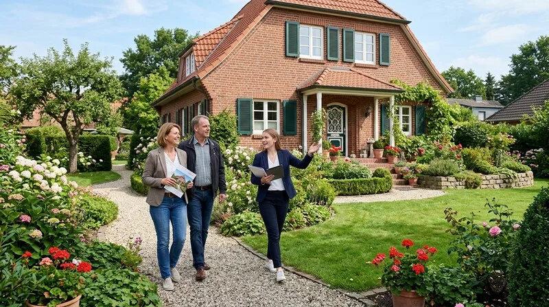 Mann unterschreibt Kaufvertrag beim Notar für Kapitalanlage-Immobilie