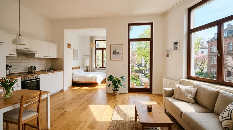 Helle renovierte 2-Zimmer-Wohnung in Köln einzugsbereit für Erstinvestoren